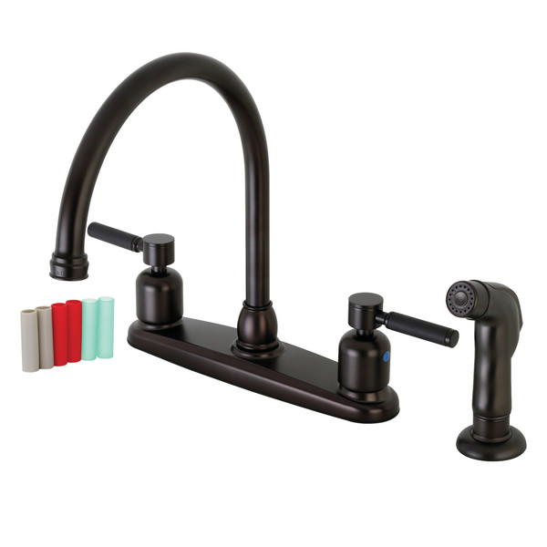 Kaiser FB795DKLSP 8-Inch Centerset Kitchen Faucet with Sprayer FB795DKLSP